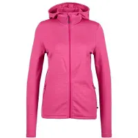 Heber Peak Women's Merino210 EvergreenHe. Zip Hoody Maglia con zip e cappuccio Donna (XL, fuchsia)
