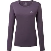 Mountain Equipment Women's Tempi L/S Tee Maglia funzionale Donna (42, lilla/grigio)