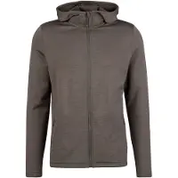 Heber Peak Merino210 EvergreenHe. Zip Hoody Maglia con zip e cappuccio Uomo (XL, grigio)