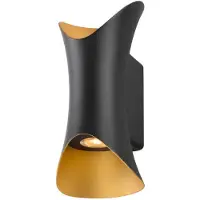 SLV MODELA, lampada a parete, up/down, 2700K, PHASE, nero/oro 1007807
