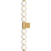 Maytoni Applique a LED Amulet, lineare, 76 cm, trasparente/oro