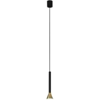 Faro Lampada LED a sospensione Danka, cilindro oro