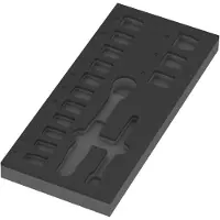 Wera 9824 Inserto in schiuma 8010 B per Zyklop Comfort Set 1 3/8", vuoto