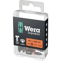 Wera 1/4 pollice inserti 25 mm