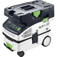 Festool CTLC MINI I-Plus estrattore mobile a batteria 36 V ( 2x 18 V ) classe di polvere L ( 577670 ) + 4x batteria ricaricabile 5,0 Ah + doppio caricatore + systainer - successore di 577149