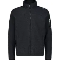 CMP Jacket Jacquard Knitted 38H2237 Giacca in pile Uomo (52, nero)