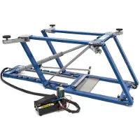 HBM Ponte auto 2500 kg, ponte di lucidatura, ponte ruote, regolabile, extra basso
