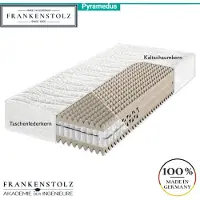 Frankenstolz Materasso Pyramedus con tecnologia piramidale 3D (Ultra HQR), rigidità:H3, dimensioni:90x190 cm (misura speciale), anima:schiuma fredda