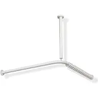 Hewi Asta per tende serie 801 con fissaggio a soffitto 1500 x 1500 mm, 28 anelli giallo senape