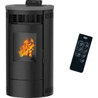 Sannover Stufa a pellet ad aria Flavia 15 kW Black