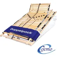 Coemo Rete a doghe ERGO 90 x 200 cm set di 2 doghe a 7 zone da 28, sezione testa regolabile