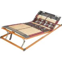 FMP Matratzenmanufaktur Rete a doghe a 7 zone con supporti a piastra Rhodos Komfort KF regolabile 80 x 190 cm