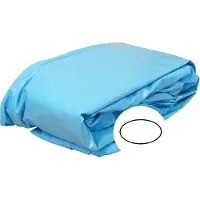 Weinmann Rivestimento interno blu per piscina ovale. Profondità: 150 cm. Spessore: 0,8 mm. Bordo superiore "Trendliner": 623 cm x 360 cm