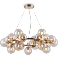 Maytoni Lampada a sospensione Dallas rotonda, oro