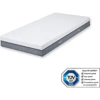 Genius Materasso eazzzy Deluxe 100x200 cm - materasso ortopedico in schiuma visco-fredda a 8 zone e alto 20 cm, grado di rigidità H2-H3 | comfort,