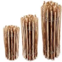 Aquagart recinzione a picchetti da 5 m 120 cm di altezza distanza tra i picchetti 4-6 cm recinzione da giardino in legno di nocciolo recinzione