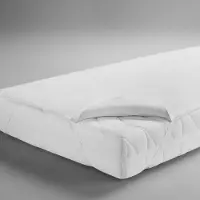 Dormisette Protect & Care, coprimaterasso in tessuto Zwirn-Calmuc, colore bianco, 140x200 cm