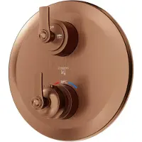 Steinberg Série 350 robinetterie de douche et de baignoire, set de montage final, thermostat encastré, 2 consommateurs, 35041333BC, 35041333BC