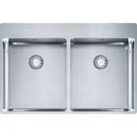 Franke Lavello BOX BXX 220-36-36 A con valvola a manopola in acciaio inox massiccio