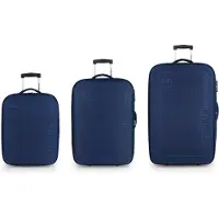 Gabol Orbit 2 ruote Set di valigie 3 pezzi espandibile blu