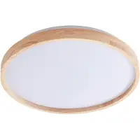 LINDBY Smart plafoniera in legno Mirren Ø39,5 cm CCT Tuya