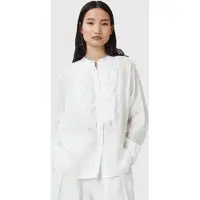 AllSaints Cassia Linen Shirt Chalk White Taglia: 2 | Magliette intime Outlet | Donna | Bianco