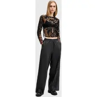 AllSaints Aspen Trouser Black Taglia: S | Pantaloni di pelle Outlet | Donna | Nero