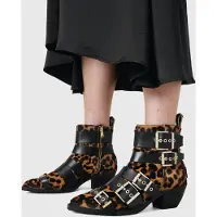 AllSaints Jane Buckle Boot Leppo Brown/black Taglia: 40 | Stivali Outlet | Donna | Marrone
