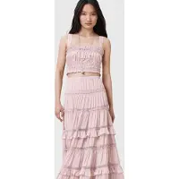 AllSaints Talia Top Mauve Pink Taglia: 10 | Maxi gonne Outlet | Donna | Rosa