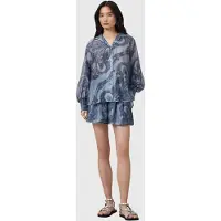 AllSaints Isla Short Lita Denim Blue Taglia: 12 | Pantaloncini Outlet | Donna | Blu