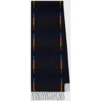 Paul Smith Scarf Bright Tracks Navy Taglia: OS | Sciarpe Outlet | Uomo | Blu