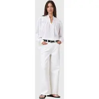 AllSaints Etti Linen Shirt Optic White Taglia: 6 | Magliette intime Outlet | Donna | Bianco