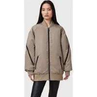 AllSaints Hanaa Bomber Nougat Taupe Taglia: XS | Bomber Outlet | Donna | Nero