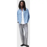 AllSaints Spotter Ls Shirt Static Blue Taglia: XS | Camicie Casual Outlet | Uomo | Blu