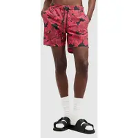 AllSaints Kaza Swimshort Jet Blk/red Taglia: XS | Pantaloncini da bagno Outlet | Uomo