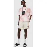AllSaints Shredder Swimshort Coastal White/pink Taglia: XS | Pantaloncini da bagno Outlet | Uomo | Bianco
