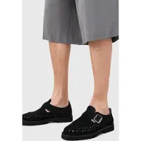 AllSaints Skiff Suede Sandal Black Taglia: 45 | Outlet | Uomo | Nero