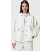 AllSaints Hettie Fray Shacket Off White Taglia: XS | Sovracamicie Outlet | Donna | Bianco
