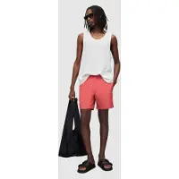 AllSaints Warden Swimshort Hibiscus Red Taglia: XS | Pantaloncini da bagno Outlet | Uomo | Rosso