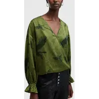 AllSaints Penny Top Spell Green Taglia: 4 | Maglie a manica lunga Outlet | Donna | Verde