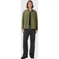 AllSaints Service Ls Shirt Pastoral Green Taglia: XS | Camicie Casual Outlet | Uomo | Verde