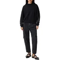 AllSaints Peggy Zip Sweatshirt Black Taglia: XS | Maglioni a maglia Outlet | Donna | Nero