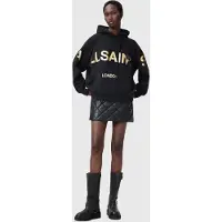 AllSaints Talon Biggy Hoody Black/gold Taglia: M | Felpe con cappuccio Outlet | Donna | Nero