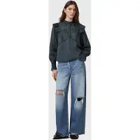 AllSaints Heather Top Blueberry Blue Taglia: 6 | Maglie a manica lunga Outlet | Donna | Blu