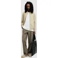 AllSaints Waylan Bomber Stone Beige Taglia: XS | Bomber Outlet | Uomo | Marrone