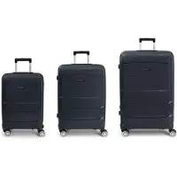 Gabol Midori 4 ruote Set di valigie 3 pezzi espandibile blu