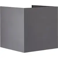 Brilliant Applique da esterno a LED Hilly, altezza 10 cm, grigio scuro, metallo
