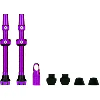 Muc-Off Tubeless Valve Kit V2 Universal For MTB & Road Valvola per bicicletta (44 mm, porpora)