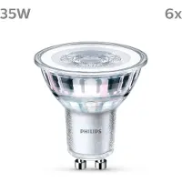 Philips Lampadina LED GU10 3,5W 255lm 827 chiaro 36° 6pcs