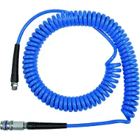 RIEGLER Set tubo spiralato Diametro interno 5 mm Diametro esterno 8 mm Lunghezza 7,5 m Raccordo in acciaio DN 7,8